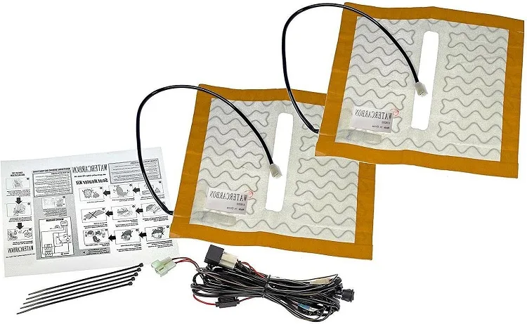 汽车座椅座垫加热器适用于多种车型，冬季座垫加热器 1套Vehicle Seat Comfort Kit Travel Cover Various Models Cushion Warmer in Winter for Cars Pickup Trucks 1 Packs